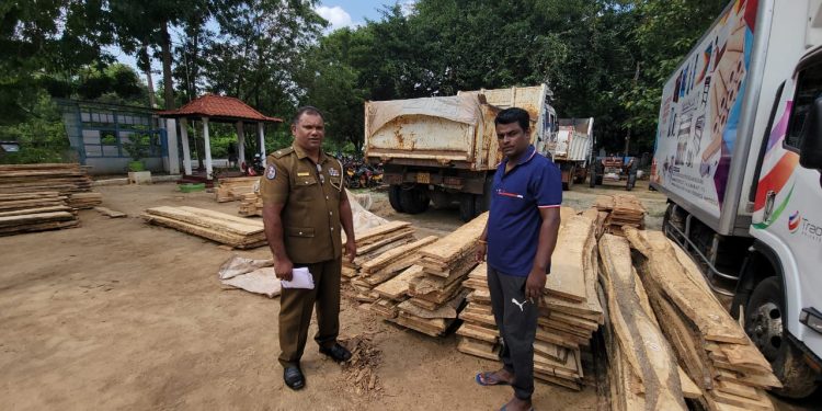 பல இலட்சம் பெறுமதியான மரப் பலகைகளைக் கடத்தியவர்கள் கைது!