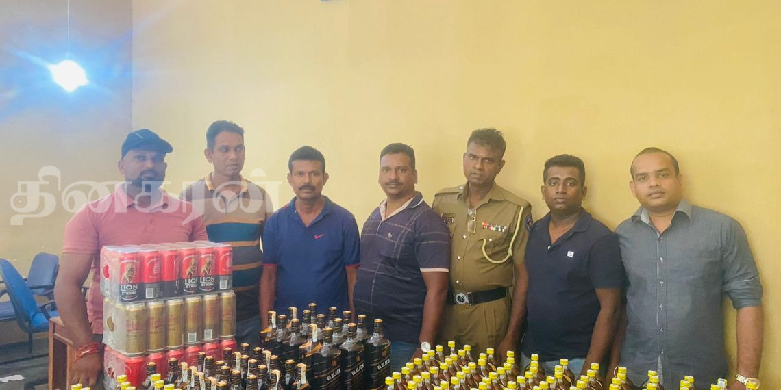 யாழில் சட்டவிரோதமான முறையில் மதுபான விற்பனையில் ஈடுபட்டவர் கைது.!