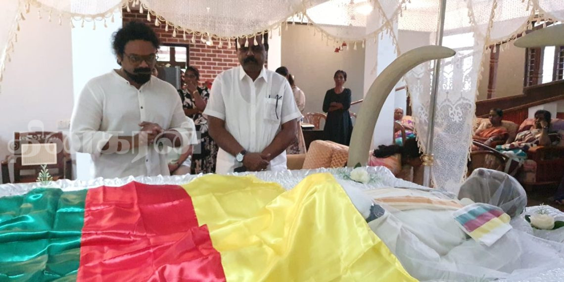 பெருந்தலைவர் மாவை சேனாதிராஜாவின் புகழுடலுக்கு இந்திய துணைத் தூதர் சாய் முரளி அஞ்சலி.!