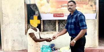 முன்னாள் போராளி ஒருவரின் குடும்பத்தினருக்கு உதவி.!