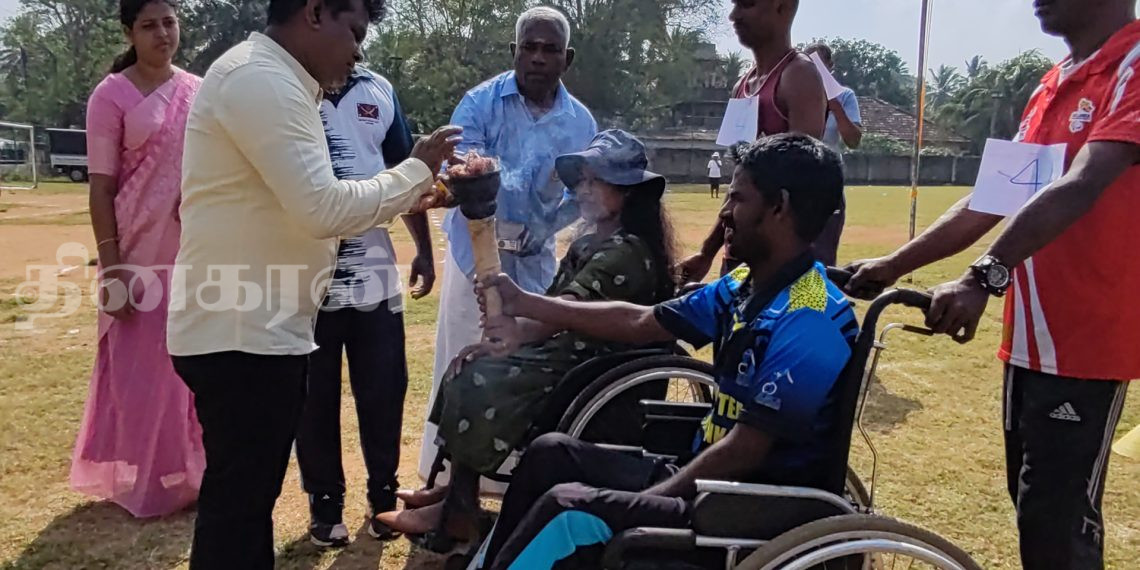 மாற்றுத்திறனாளிகளுக்கான மாவட்ட மட்ட தடகள விளையாட்டுப் போட்டி!
