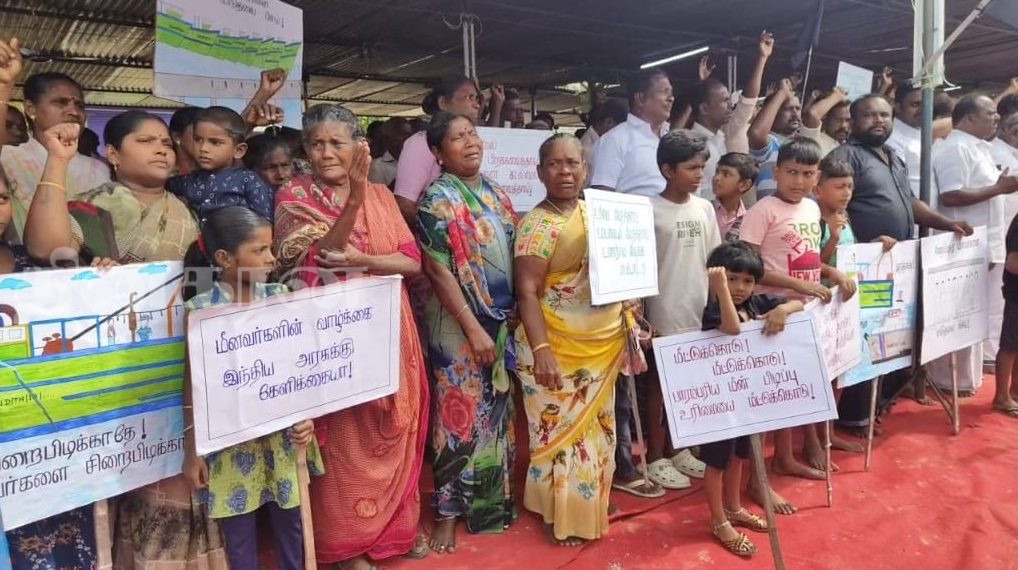 இலங்கை சிறையில் உள்ள இந்திய மீனவர்கள்; விடுதலை செய்ய வலியுறுத்தி போராட்டம் ஆரம்பம்.! (சிறப்பு இணைப்பு)