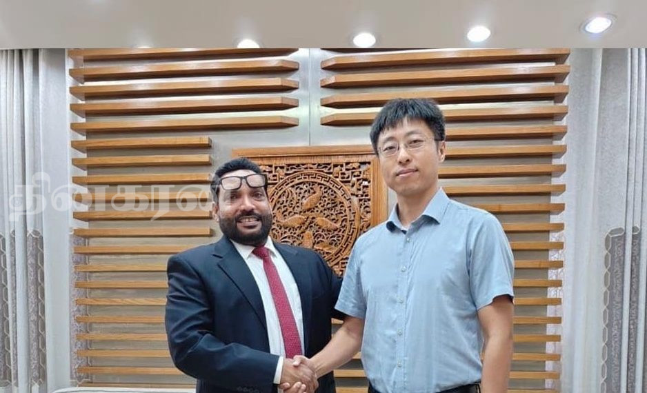 இலங்கைக்கான சீன நாட்டின் அரசியல் உயர்ஸ்தானிகரை சந்தித்த சிறிரெலோ!