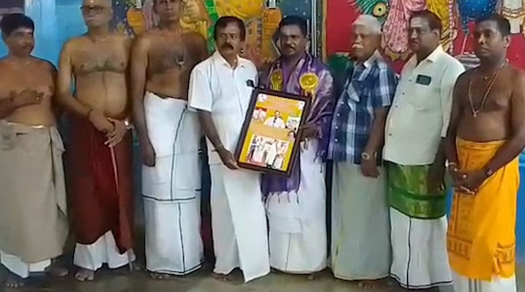 தமிழ்நாடு ஆளுநர் விருது பெற்ற செந்தமிழ் சொல்லருவி லலீசன் சந்நிதியான் ஆச்சிரமதத்தால் கௌரவிப்பு..!