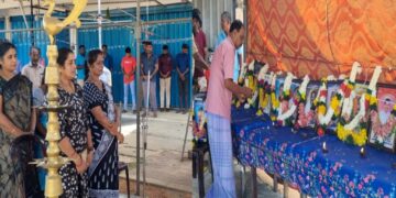 புதுக்குடியிருப்பில் உயிரிழந்த வர்த்தகர்களுக்கு நினைவேந்தல்.!