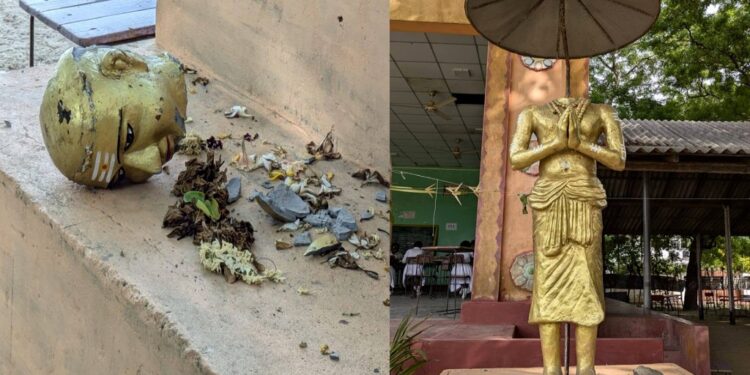 திருநாவுக்கரசரின் உருவச்சிலை உடைப்பு..!