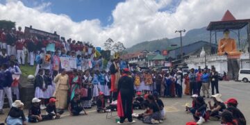நுவரெலியாவில் இடம்பெற்ற மது ஒழிப்பு விழிப்புணர்வு ஊர்வலம்.!