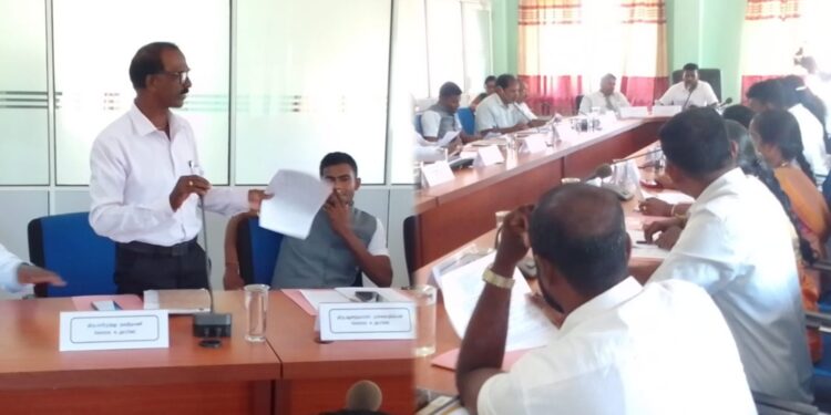 பருத்தித்துறை பிரதேச சபை அமர்வில் மணல் அகழ்வு விவகாரம் – கடும் வாதப் பிரதிவாதம்.!
