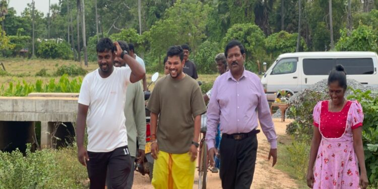 குஞ்சுக்குளத்தின் வாய்க்கால் சீரமைப்பை மரபு ரீதியாக ஆரம்பித்து வைத்தார் ரவிகரன் எம்.பி.!