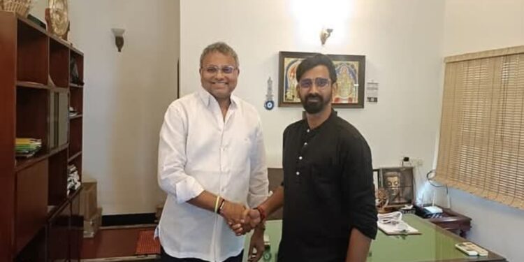 சிவகங்கை நாடாளுமன்ற உறுப்பினருடன் ஜீவன் தொண்டமான் சந்திப்பு.!