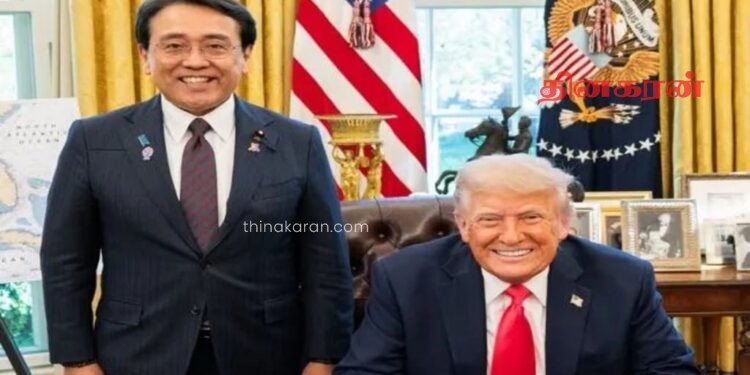 கைச்சாத்திடப்பட்ட அமெரிக்கா – ஜப்பான் இடையிலான வர்த்தக ஒப்பந்தம்!