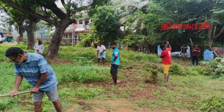 அளம்பில் மாவீரர் துயிலும் இல்லத்தின் சிரமதானப் பணிகள் ஆரம்பம்.!