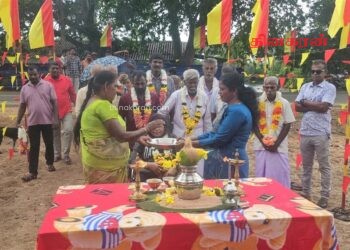 முள்ளிவாய்க்கால் மேற்கு பகுதியில் மாவீரர்களின் பெற்றோர்களுக்கு மதிப்பளிப்பு.!