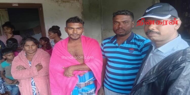 வீட்டின் கூரையில் இருந்த ஆறு பேர் பாதுகாப்பாக மீட்பு!