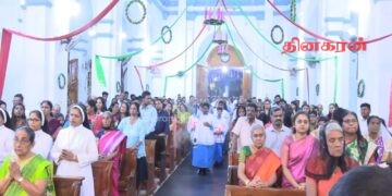 புளியந்தீவு புனித மரியாள் பேராலயத்தில் நடைபெற்ற கிறிஸ்மஸ் வழிபாடுகள்.!