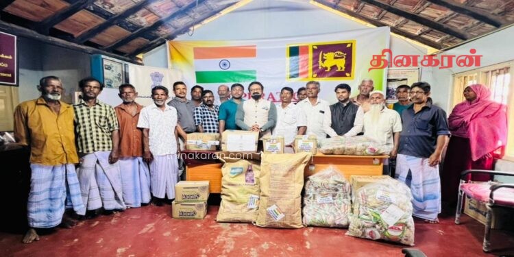 இந்திய அரசாங்கத்தால் வழங்கப்பட்ட நிவாரணப் பொருட்கள் கையளிக்கும் நிகழ்வு.!