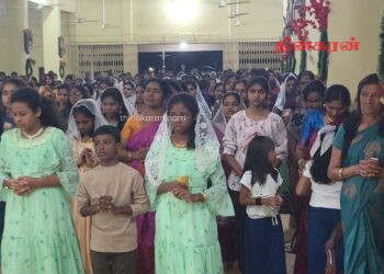 இறம்பைக்குளம் புனித அந்தோனியார் ஆலயத்தில் இடம்பெற்ற புதுவருட ஆராதனை.!