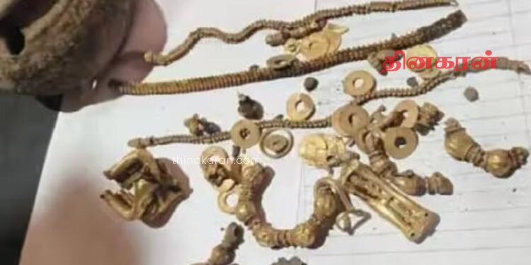 கர்நாடகாவில் வீடு கட்டுமானத்திற்காக தோண்டப்பட்ட குழியிலிருந்து புதையல் மீட்பு!