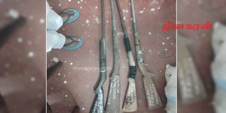 உள்ளூர் தயாரிப்பு துப்பாக்கிகளுடன் நான்கு பேர் கைது..!