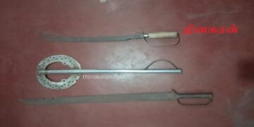 வாள்களுடன் நடமாடிய இளைஞர்கள் கைது.!