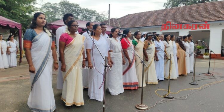 வவுனியா மாவட்ட செயலகத்தில் நடைபெற்ற சுதந்திர தின நிகழ்வு.!