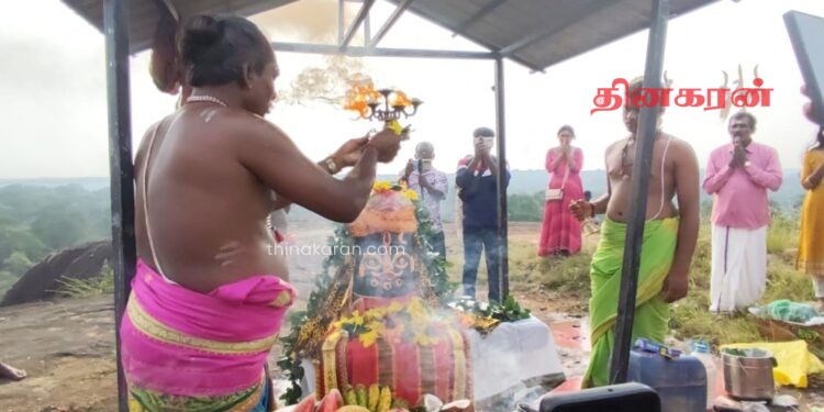வெடுக்குநாறிமலை ஆதிலிங்கேஸ்வரர் ஆலயத்தில் சுமூகமாக நடைபெற்ற சிவராத்திரி வழிபாடுகள்.!