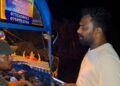 வெற்றிலை மென்று வெதுப்பக வண்டியில் வியாபாரத்தில் ஈடுபட்டவருக்கு எதிராக சட்ட நடவடிக்கை .!