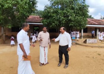 கோட்டைகட்டியகுளம் மகா வித்தியாலயத்தின் குறைபாடுகள் குறித்து ரவிகரன் எம்.பி ஆராய்வு.!