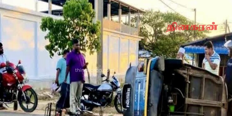 கோர விபத்தில் கணவன் உயிரிழப்பு; மனைவி படுகாயம்.!