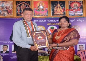 இலங்கை ஊடகவியலாளர் தேசமாணி இர்ஷாத் ரஹ்மத்துல்லாவுக்கு தமிழகத்தின் தங்க மகன் விருது.!