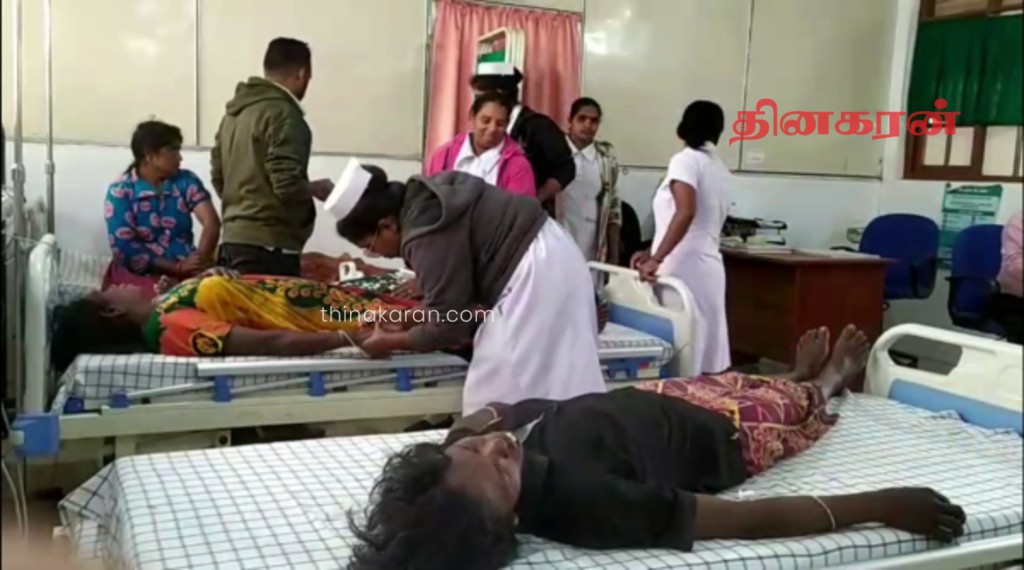 குளவிக் கொட்டுக்கு இலக்கான பெண்கள் வைத்தியசாலையில் அனுமதி.!