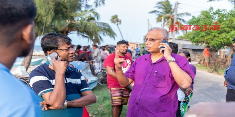 வடமராட்சி கடற்பரப்பில் காணாமல் போன மீனவர்களைத் தேட உலங்கு வானூர்தி அனுப்பப்படும்.!