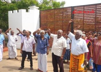 வலிகாமம் வடக்கில் பூர்வீகக் காணிகளை விடுவிக்க கோரி மக்கள் போராட்டம்.!