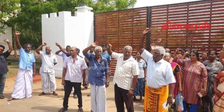 வலிகாமம் வடக்கில் பூர்வீகக் காணிகளை விடுவிக்க கோரி மக்கள் போராட்டம்.!