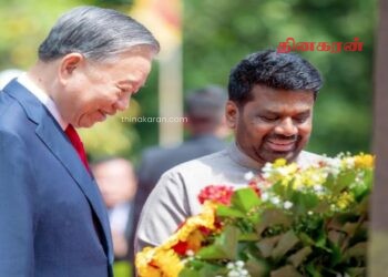 வியட்நாம் சோசலிசக் குடியரசின் ஜனாதிபதி ஹோ சி மின் உருவச்சிலைக்கு மலரஞ்சலி.!