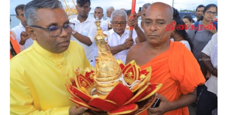 நயினாதீவில் 88 அடி புத்தர் சிலை திறந்து வைப்பு!