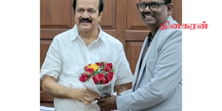 தமிழகத்துக்கு பயணம் மேற்கொண்டுள்ள மயில்வாகனம் திலகராஜா!