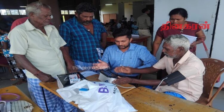 கிளிநொச்சி பிரமந்தனாறு மகா வித்தியாலயத்தில் நடைபெற்ற மாபெரும் இலவச மருத்துவ முகாம்.!