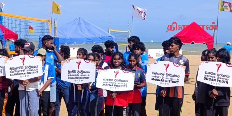 கடற்கரை கரப்பந்தாட்டத்தில் யாழ்ப்பாண வீராங்கனைகள் சாதனை!