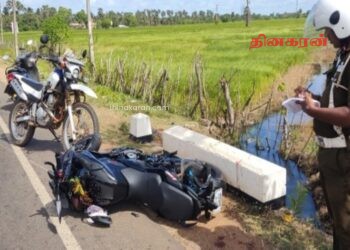 விபத்தில் சிக்கி இளைஞன் படுகாயம்.!