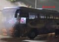 குஜராத் டைட்டன்ஸ் அணியினர் பயணித்த பேருந்தில் தீ விபத்து!