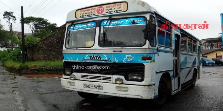 சாரதி அனுமதிப்பத்திரம் இன்றி பேருந்தை செலுத்திய சந்தேகநபர் கைது.!