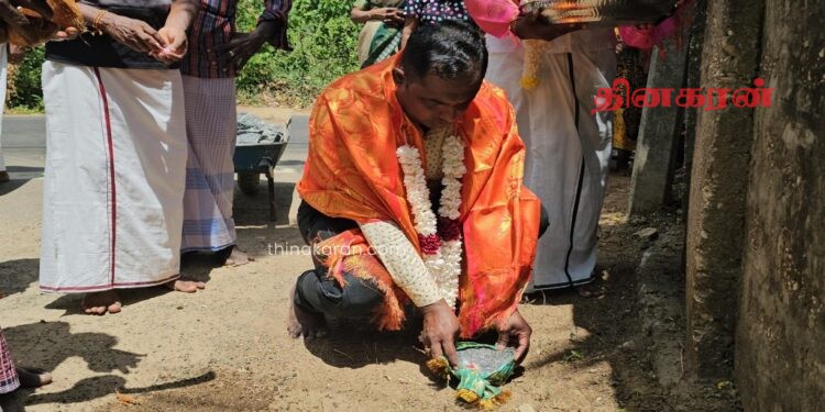 மூளாய் நான்காம் வீதிக்கான அடிக்கல் நாட்டல்.!