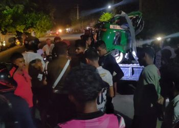புத்தூரில் விபத்து – இளைஞர் பலி, இருவர் காயம்
