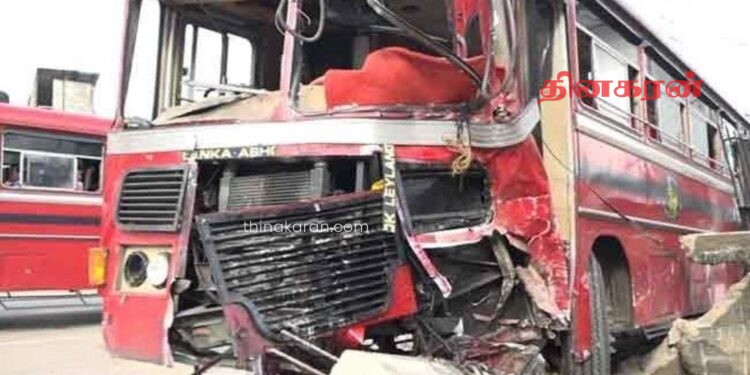 சாரதிக்கு ஏற்பட்ட திடீர் மாரடைப்பு; பேருந்து விபத்து.!
