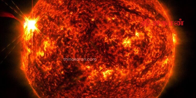 மிக சக்திவாய்ந்த சூரியப் பேரலை ஒன்று பதிவாகியுள்ளது!