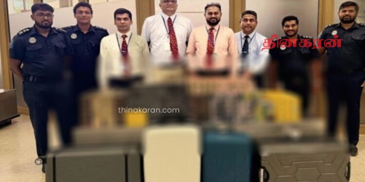 வெளிநாட்டு சிகரெட்டுகளுடன் மூன்று சீனர்கள் கைது.!