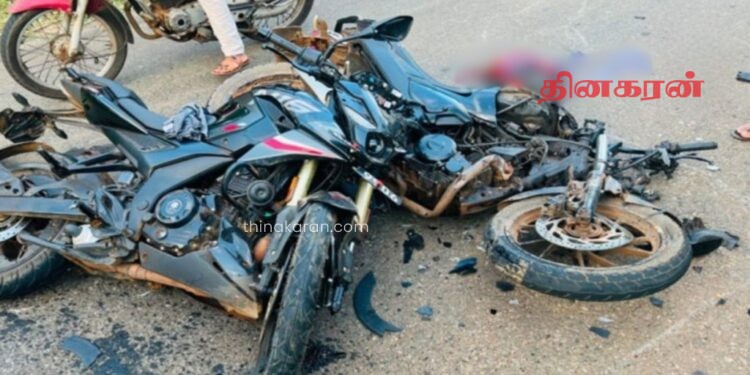 நேருக்கு நேர் மோதிய உந்துருளிகள்; இளைஞன் உயிரிழப்பு.!