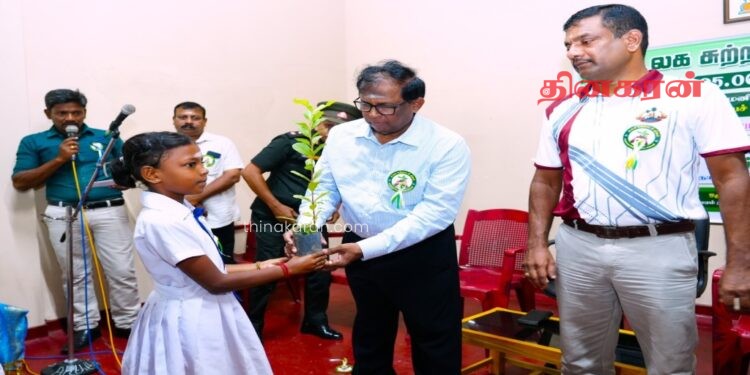 உமையாள்புரம் கிராம அலுவலர் பிரிவில் 300 மரக்கன்றுகள் நடும் விசேட நிகழ்வு.!