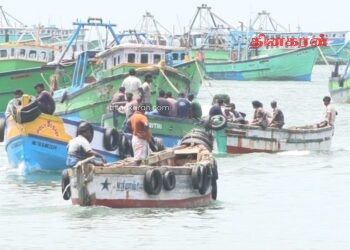 மீன்பிடி தடைக்காலம் நிறைவடைய முன்னர் மீன்பிடிக்கச் சென்ற இராமநாதபுரம் மீனவர்கள்.!